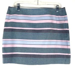 NWT Gap Striped Mini Skirt + for Easter  Size 8